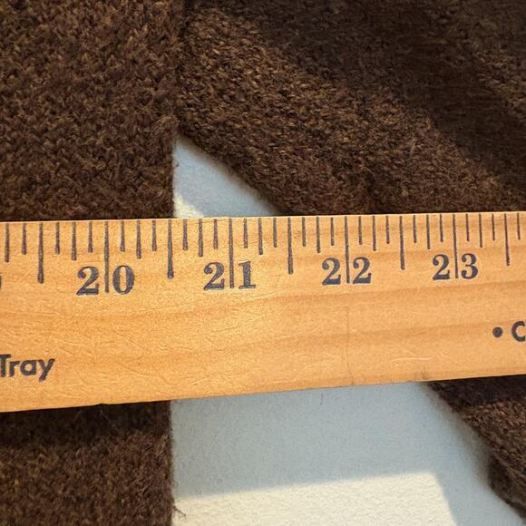 Banana Republic Sweater Mens Small Brown Shawl Collar Eco Pullover Textured Knit - Picture 7 of 10